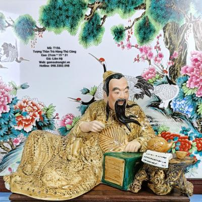 tượng thần trà, tượng gốm sứ trung quốc, tượng trung quốc